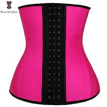 Smooth Latex Waist Trainer Solid Steel Boning Waist Trimmer Plus Size Everyday Wear Corset Women Weight Loss Sexy Body Shapewear 2024 - buy cheap