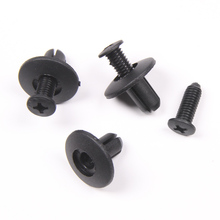 100Pcs 8MM Hole Auto Car Door Trim Panel Trunk Fender Swell Plastic Rivet Fastener Clip Free Shipping 2024 - buy cheap