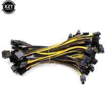 10pcs/Lot for graphics card BTC Miner 8pin Female to dual PCI-E PCI Express 8p( 6+2 pin ) Male power cable 2024 - buy cheap
