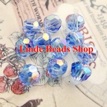 Free shipping AAA Top Quality 6mm Light Sapphir AB colour Crystal 5000 Round faced Beads 600pcs/lot RB0600411AB 2024 - buy cheap