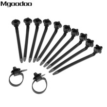 Mgoodoo 50Pcs Car Cable Fastening Ties Zip Nylon Black Car Auto Cable Strap Push Mount Wire Tie Retainer Clip Clamp Q26 92x5mm 2024 - buy cheap