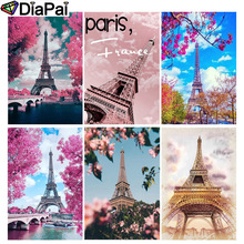 DIAPAI 100% Full Square/Round Drill 5D DIY Diamond Painting "Tower scenery" 3D Embroidery Cross Stitch Home Decor 2024 - buy cheap