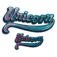 2 Pieces/set Letters of Unicorn Embroidered Patches Iron on Fabric Repair Sewing Badges Clothes Appliques DIY Wedding Stickers 2024 - buy cheap