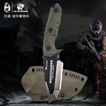 HX OUTDOORS Mini mercenaries hunting survival tactics straight knife knife survival knife gift high sharp knife 2024 - buy cheap
