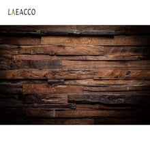 Laeacco Dark Wooden Board Plank Texture Grunge Portrait Photography Background Customized Photographic Backdrop for Photo Studio 2024 - buy cheap