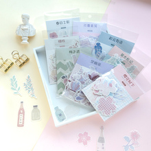 Pegatinas decorativas Washi para álbum de recortes, adhesivos con diseño de flores y plantas, para diario, 60 unids/lote 2024 - compra barato