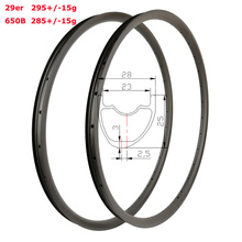 Ассиметричное углеродное колесо MTB XC 295g light 29er 28 мм x 25 мм 24H 28H 32H 29in для горного гравия 650B 27.5er в наличии 2024 - купить недорого