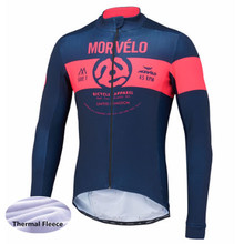 Morvelo Winter Thermal Fleece Cycling Jersey long sleeve Ropa ciclismo hombre Bicycle Wear Bike Clothing maillot Ciclismo 2024 - buy cheap