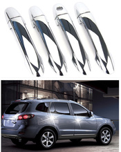 FUNDUOO новая хромированная крышка дверной ручки ABS для Hyundai Santa Fe 2007 2008 2009 2010 2011 2012 Бесплатная Прямая поставка 2024 - купить недорого