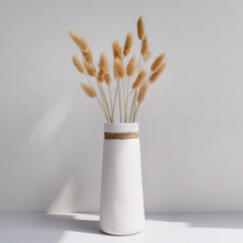 1pc Modern Elegant Decorative Flower Vase White Matt Ceramic Vase with Rope Design For Home Decor Best Gift 2024 - buy cheap