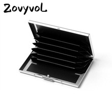 Zovyvol-carteira de cartões frivolous, metal, porte, bolso, cartão de crédito, namecard, masculina, negócios, cartão, estojo 2024 - compre barato