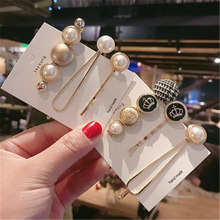 3pcs Barrettes Set Pearl Hair Pins Fashion Jewelry Accessories Mujer Korean Big Acrylic Gold Clip Headpiece Girls Headwear 2019 2024 - buy cheap