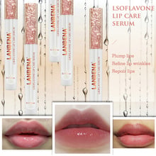 Beauty Lsoflavone Lip Care Serum Lip Plumper Increase Lip Elasticity Reduce Fine Lines Repairing Lip Mask Moisturizing Essence 2024 - buy cheap