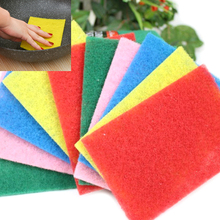 10 Pcs Color Highly efficient Scouring Pad Dish Cloth Cleaning Wipers kitchen rags Strong Decontamination Dish Towels 2024 - buy cheap