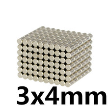 50pcs 3 * 4mm super strong neodymium magnet N35 disc permanent magnet rare earth art process neodymium iron boron magnet 2024 - buy cheap