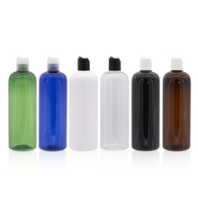 Botellas Vacías de plástico PET de 500ML con tapa superior de disco, para maquillaje, cuidado Personal, con tapa de rosca, contenedores cosméticos 2024 - compra barato