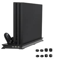 PS4 Pro Cooling Fan Vertical Stand Dual Controllers Charging Dock for Sony Playstation 4 Pro Accessories Heat Sink Thin 3 Hub 2024 - buy cheap