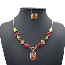 free shipping charming Tibet silver Baltic Ambers beeswax Necklace Earrings Set Fashion drop pendant 2024 - buy cheap