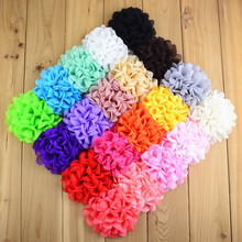 New Style 20C 20pcs Kids Hair Flower WITHOUT CLIP 3.94in Girls Hair Fabric Fire-finished Rim Rose Headband DIY  Accessories MH71 2024 - buy cheap