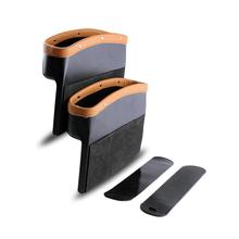 1PCS Car Seat Pockets Organizer PU Leather Car Console Side Organizer Seat Gap Filler Catch Caddy with Non-Slip Mat Accessories 2024 - buy cheap