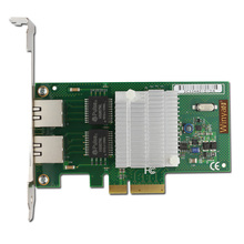 2 Ports Gigabit Ethernet Adapter PCIe X4 NIC Card 10/100/1000M Chipset NHI350AM2 2024 - buy cheap