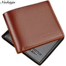 Casual Men's Wallet Leather  Brand Luxury Short Wallet  Slim Male Purses Money Clip Credit Card Dollar Price Portomonee Carteria 2024 - buy cheap