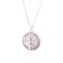 Cadena de eslabones estilo religioso, amuleto angelical, cadena de eslabones, Mito, runas 2024 - compra barato