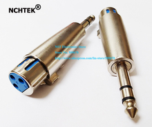 NCHTEK Microphone XLR 3Pin Female Jack to 6.35mm Stereo Male Plug Connector Adapter/Free Shipping/10PCS 2024 - buy cheap