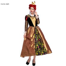 Woman Alice in Wonderland Cosplay Female Halloween The Queen of Hearts Costumes Carnival Purim Masquerade Christmas party dress 2024 - buy cheap