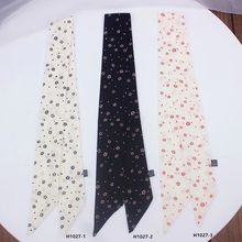 2019 New Skinny Scarf snowflake Print Women Silk Scarf Small Handle Bag Ribbons Female Headband Small Long Scarves & Wraps H1027 2024 - buy cheap