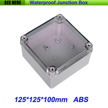 Free Shipping Good Quality ABS Material Transparent Cover IP66 Waterproof Electrical Outlet Box 125*125*100mm 2024 - buy cheap