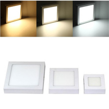 Painel de luz led quadrado, 9w, 15w, 25w, 85-265v, montado na superfície, teto, iluminação interna 2024 - compre barato