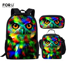 FORUDESIGNS Camouflage Owl Horse Backpack for Boys Girls Children School Bag Set Kid Book Bag Shoulder Bag Mochila Escolar 2024 - buy cheap