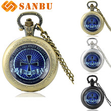 Best Gift Dad to Son Classic Cross Pocket Watch Vintage Men Boy Bronze Pendant Necklace Birthday Gift 2024 - buy cheap