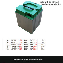 Caja de aluminio de batería 18650 de alta calidad con tapa de plástico ABS para bicicleta eléctrica, conjunto de batería de iones de litio para 60V, 48V y 36V 2024 - compra barato
