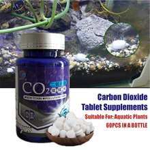 60pcs CO2 Tablet Water Grass Aquarium Plants Aquatic Leaf Float Grass CO2 Carbon Dioxide Slice Diffuser Producer For Fish Tank 2024 - buy cheap