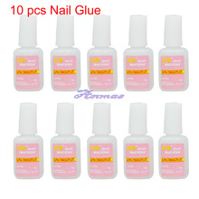 10 PCS 10g BYB NAIL GLUE with BRUSH NAIL ART TOOL for False TIPS Decoration 2024 - buy cheap