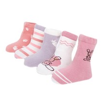 0-5 Year New child socks cartoon cotton baby boys girls loose socks 5 pairs per lot 2024 - buy cheap