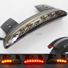 Smoke Chopped Fender Edge LED Tail Light and Turn Signal Fit for Harley Sportster XL883 1200 48 Iron Nightster Custom 2024 - buy cheap