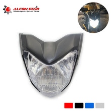 Alconstar- 4 Color ABS Plastic Motorcycle Headlight Headlamp With Bulb And Bracket For Yamaha FZ16 YS150 FZER150 Racing 2024 - buy cheap
