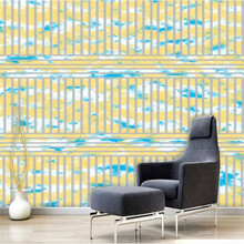Custom Chinese Image Can Be Layered Mural Wallpapers for Living Room Walls 3D Geometric Lines Yellow Blue Wall Paper Home Decor 2024 - buy cheap