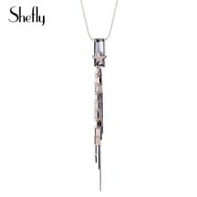 Shefly 2018 Tassels Necklace Coffee Gold Star European Personality Long Sweater Chain For Women Necklace Jewelry Bijoux Collier 2024 - buy cheap