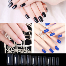 100pcs/set Full Cover False Nails Transparent Acrylic UV Gel French False Nail Tips Manicure DIY Art Salon Artificial Half Nails 2024 - buy cheap