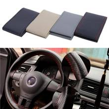 Car Styling DIY Car Steering Wheel Cover with Needles Thread Extremely Soft Artificial Leather Interior Accessories High Quality 2024 - buy cheap