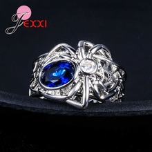 New Arrival 925 Sterling Silver Jewelry Rings High Quality CZ Stones Punk Party Bague for Women Men's Gift Wholesale 2024 - buy cheap