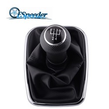 ESPEEDER 5 Speed PU Leather Shifter Stick Gear Shift Knob With Dustproof Cover Shifter Lever For VW Golf MK4 R32 Bora MK4 Jetta 2024 - buy cheap
