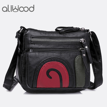 aliwood Women Shoulder Bags Casual Soft Leather Lady's Messenger Bags Flap Bag Simple Small Female Crossbody Bags Handbag Bolsas 2024 - buy cheap