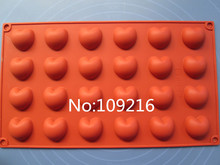 1pcs 24Holes Small Loves Green Good Quality 100% Food Grade Silicone Chocolate/Jelly/Pudding/Ice/Candy DIY Mold 2024 - buy cheap