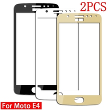 Закаленное стекло с полным покрытием для Motorola Moto E4, 2 шт., защитная пленка для экрана Moto E4, стекло 2024 - купить недорого