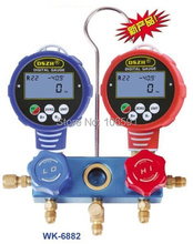 Medidor de pressão dupla, refrigeração digital de 4 valor, medidor de refrigerante, teste de ar condicionado e fluoreto, medidores de pressão 2024 - compre barato